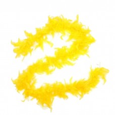 Карнавальный шарф-перо жёлтый