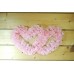 Два сердца для украшения квартиры, зала, стен, штор цвет: розовый №4860.115