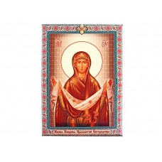 Икона холст "Покров Пресвятой Богородицы" на подвесе, 1,8 × 15 × 20 см №4537.66