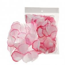 Лепестки текстиль (упаковка 150 шт) Бело-розовые тканевые №4103.75