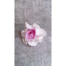 Цветочек латекс, цвет: белый с розовым,  размер: 3,0 см №3618.200