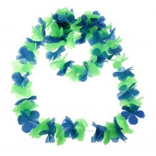 Набор Гавайский "Цветочки", ( ожерелье, венок 2 браслета), цвет зеленый №3721.56