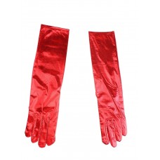 Перчатки красный блеск 40 см №3748.90
