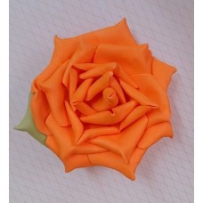 Цветочек  латекс, цвет: оранжевый,  размер: 9 см №3353.265