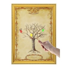Дерево свадебных пожеланий в рамке "Совет да любовь", размер: 1,6 х 25,2 х 38 см №3420.400