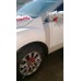 Украшения на 4 колеса машины, 12 лент, цвет: бело/красные №3454_4.240