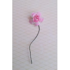 Цветочек Роза, цвет:розовый,  размер: 2,3 х 8 см №3161.50