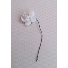 Цветочек Роза, цвет: топленое-молоко,  размер: 2,3 х 8 см №3162.50