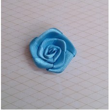 Цветочек Роза, цвет: темно-голубой,  размер: 3,0 см №3201.105
