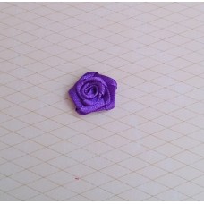 Цветочек Роза, цвет: фиолетовый,  размер: 1,8 см №3228.105