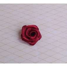 Цветочек Роза, цвет: бордовый,  размер: 1,8 см №3229.105