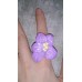 Кольцо Цветок большой, безразмерное, цвет:сиреневый, размер: цветка: 4,5 х 4 см №3276.372