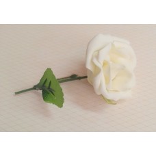 Бутоньерка Роза SvetikFantasy Цвет: айвори, размер: стебель 12см, цветы 7,5 см №3277.112