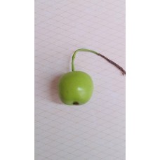 Декоративное Яблоко, зеленое размер: 2,2 х 2,7 см №3112.25
