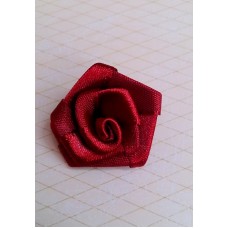Цветочек Роза, цвет: бордо,  размер: 3,2 см №3127.105
