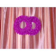 Два кольца для украшения квартиры, зала, стен, штор шелк цвет: фиолетовый №2796.110