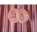 Два кольца для украшения квартиры, зала, стен, штор шелк шелк цвет: персиковый №2798.110