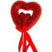 Сердце сувенирное на палочке блестка , 27 см, D-5,5 см, 1 штука №2423.9