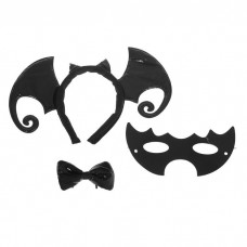 Карнавальный костюм Летучая мышь. 3 предмета: ободок, маска, бабочка