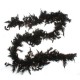 Карнавальный шарф-перо черный