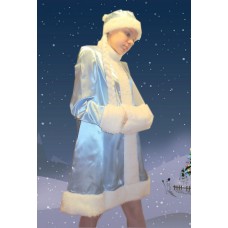Новогодний костюм Снегурочки, голубой