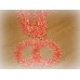 Комплект Кольца и Лента на капот галочка  атлас цвет: персик (ширина ленты  19см) №549.325