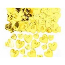 Конфетти фольга, Сердце с вензелем, золото, 14гр. №0863.37-50 