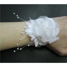Украшение на руку браслет-цветок белый №14993.112 