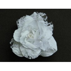 Бутоньерка Цветок Белый 12,5см №37.112 