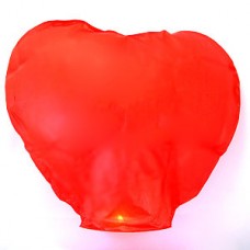 Небесный Фонарик Сердце Red 2D (40х108х108 см)  №8.100