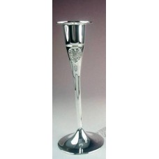 Набор из 2-х подсвечников Сердечко из страз, H 16 см, цвет:"серебро", для тонких свечей №19.1000 