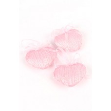 Сердце декоративное с бантом розовое (5.5х6.5см) №1142092.20 