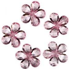 Декоративные бусины Цветы розовые 2,1см №771.3 (цена за 1 штуку) 