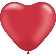 Шарик Сердце Декоратор CHERRY RED Размер: 10"/25см Набор 25 штук №1473.97