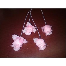 Цветы в волосы розовые №46 