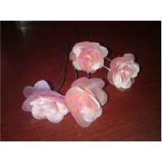 Шпильки-Цветы розовые  №51 