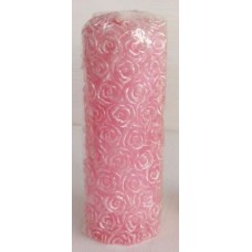 Свеча Роза  (20х7см) розовая №1833413.330 