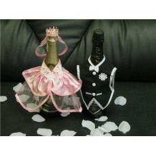 Костюм на шампанское "Жених & Невеста" розовый №111.120
