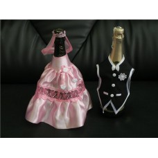 Костюм на шампанское "Жених & Невеста" розовый №99.150