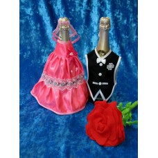 Костюм на шампанское  "Жених & Невеста" Цвета: розовый №1929.119