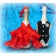 Костюм на шампанское "Жених и Невеста" Цвет: Красный №916.144