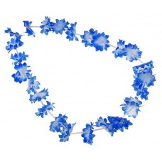 Ожерелье "Гавайи" (сине-белые цветы) Размер:47см №177.25