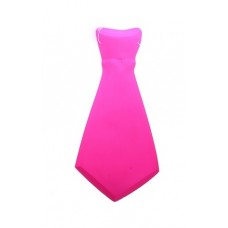 Карнавальный галстук розовый 30см пластик №2141.12