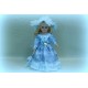 Кукла керамика 32см цвет: голубой №407.381