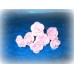 Шпильки Розочки розовые d:3см  латекс Цена: за 1 штуку №1771.18